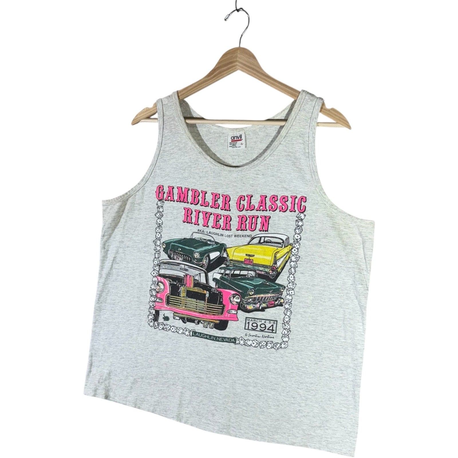 Vintage Gambler Classic River Run Tank Top 90s