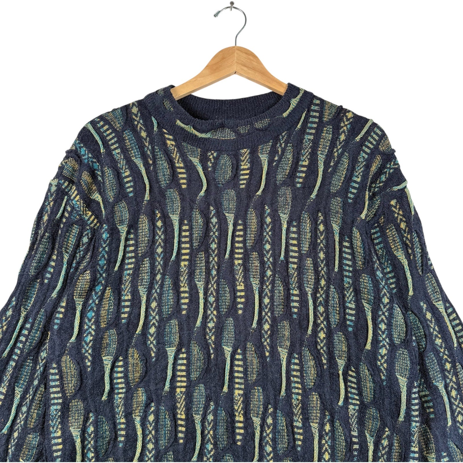 Vintage Coogi 3D Knit textured Sweater