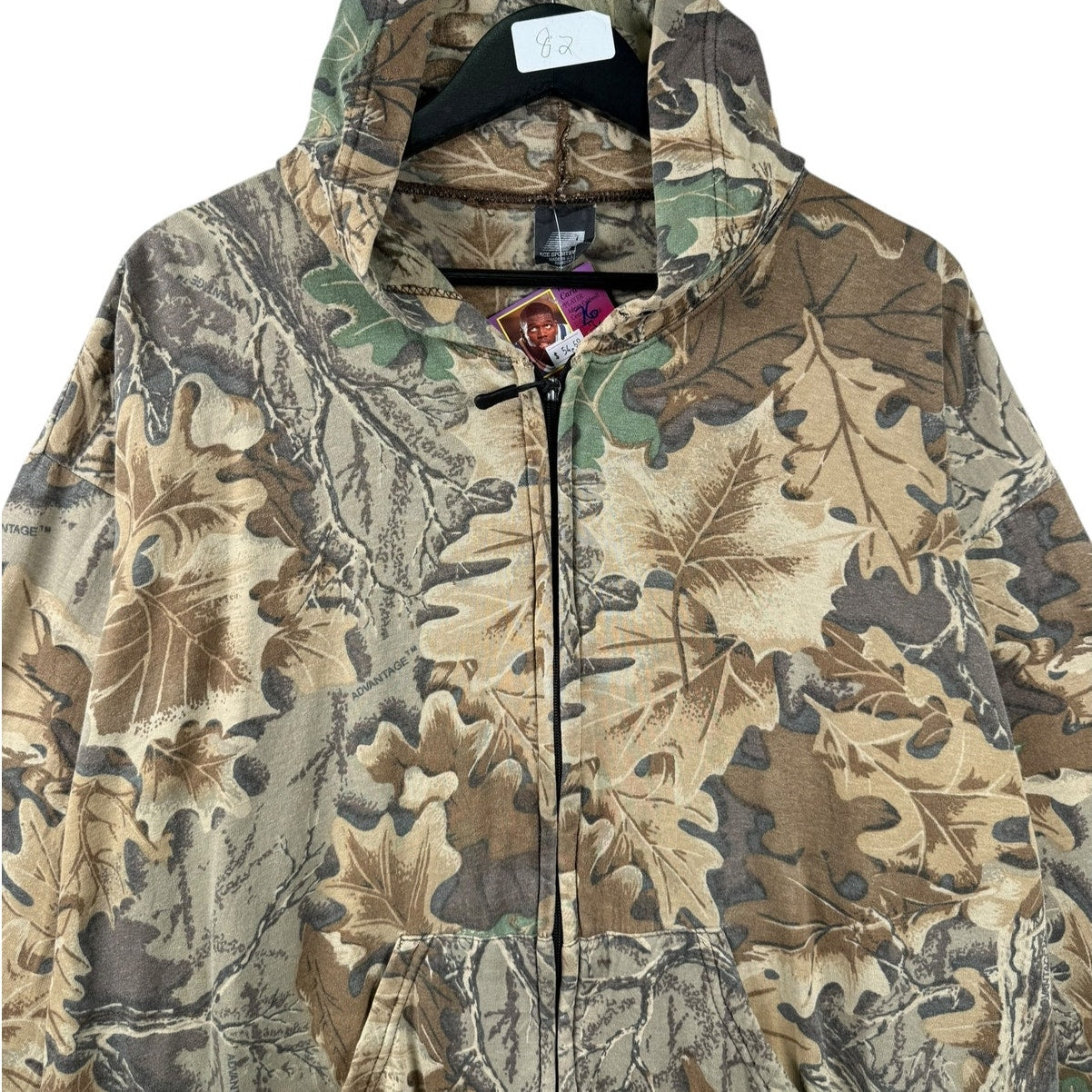 Vintage Ace Sportswear Realtree Camo Full Zip Hoodie