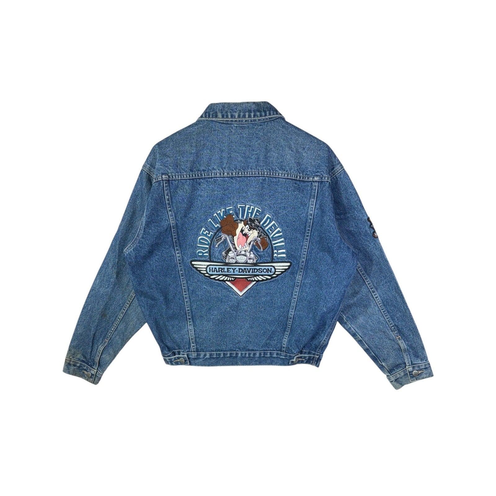 Vintage Harley-Davidson Looney Tunes Taz Denim Jacket
