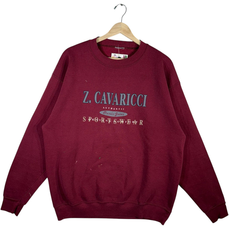Vintage Z. Cavaricci Sportswear Spellout Pullover Crewneck