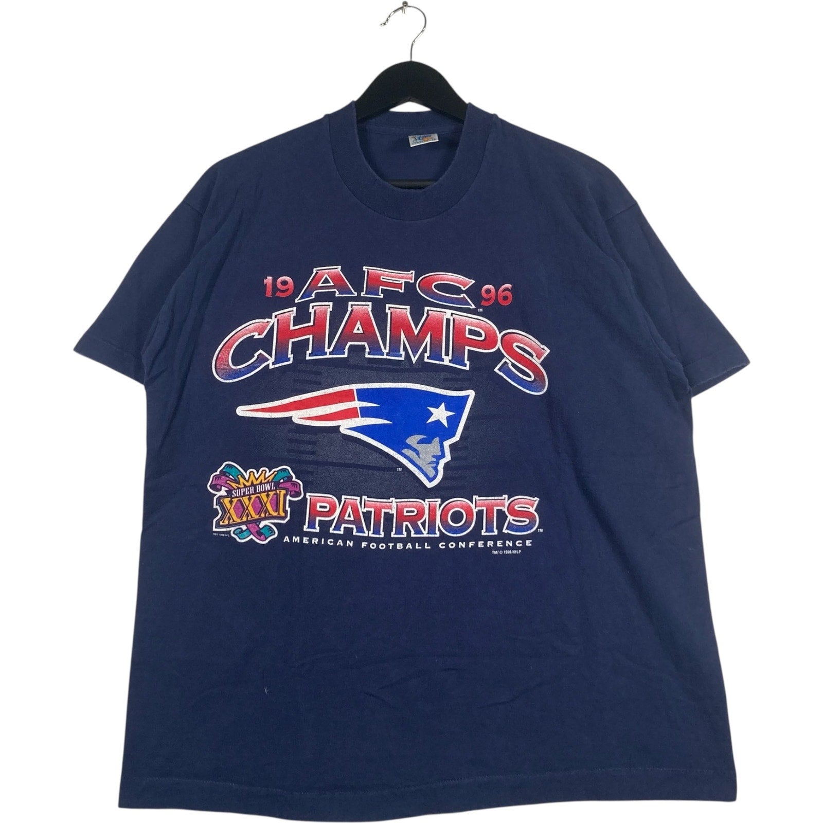 Vintage New England Patriots AFC Champs NFL Tee 1996