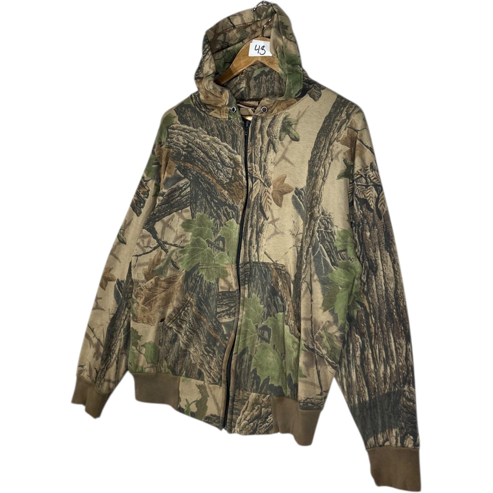 Vintage Sports Afield Real Tree Full Zip Hoodie