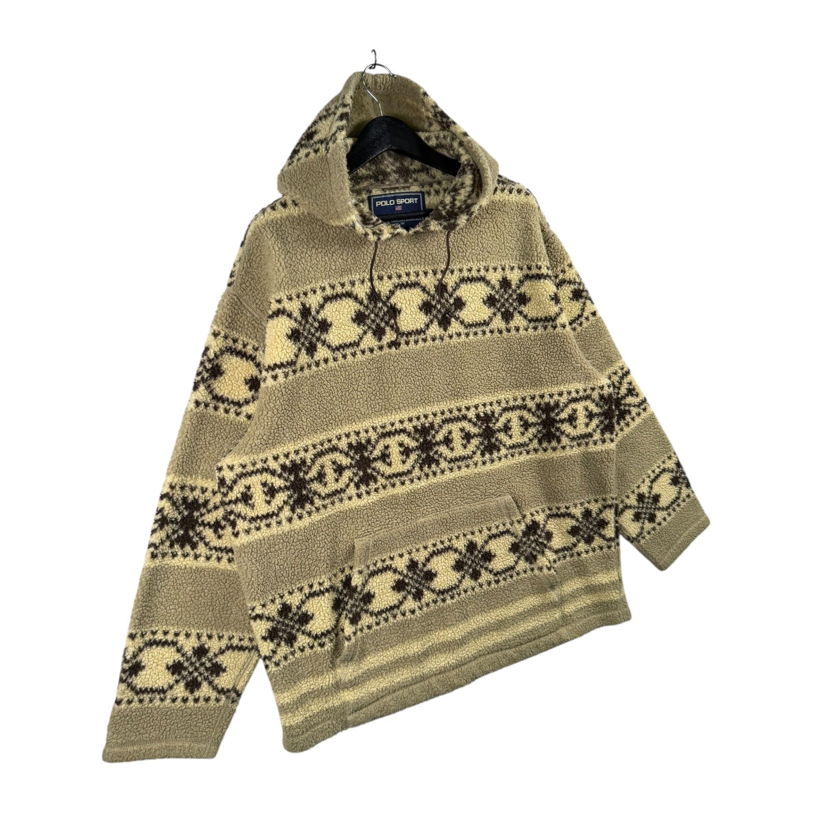 Vintage Polo Sport Ralph Lauren Sherpa Aztec Hoodie