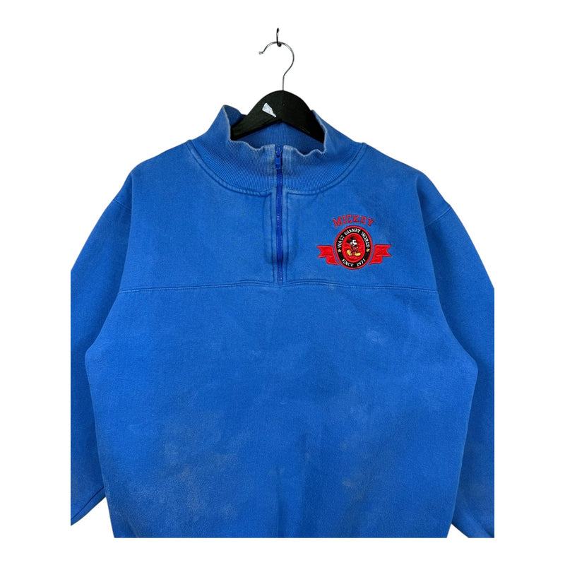 Vintage Walt Disney World Mickey 1/4 Zip Pullover Sweatshirt
