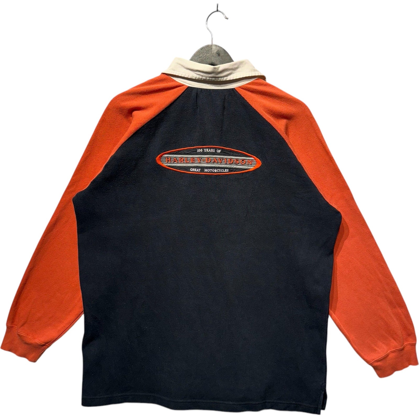 Vintage Harley Davidson Mullet Long Sleeve Rugby