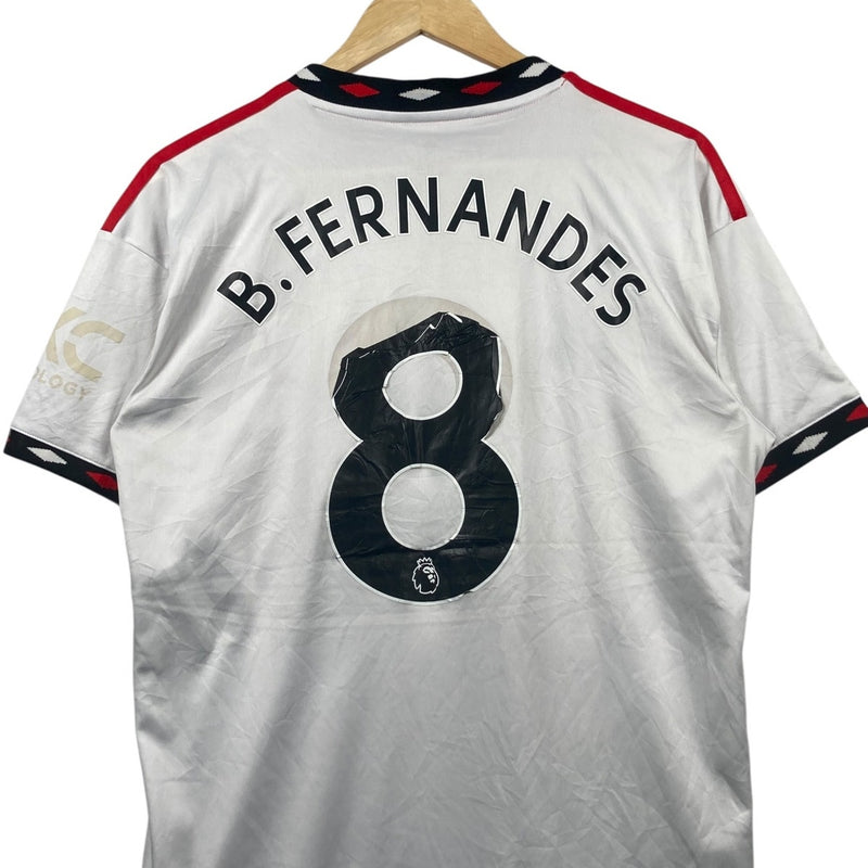 Vintage Adidas Manchester United B Fernandes 8 Soccer Jersey
