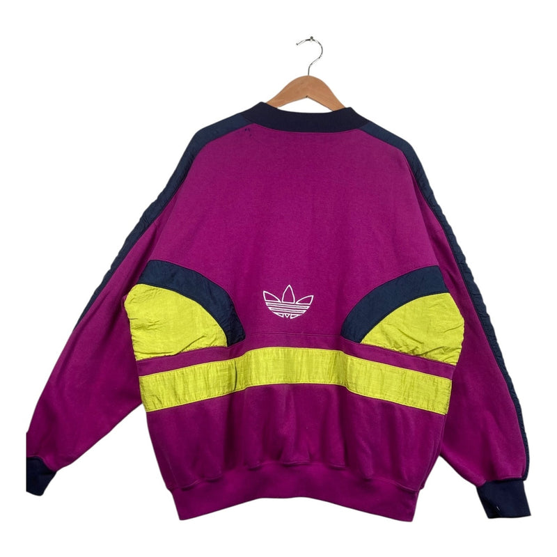 Vintage Adidas Team Logo Colorblock Crewneck