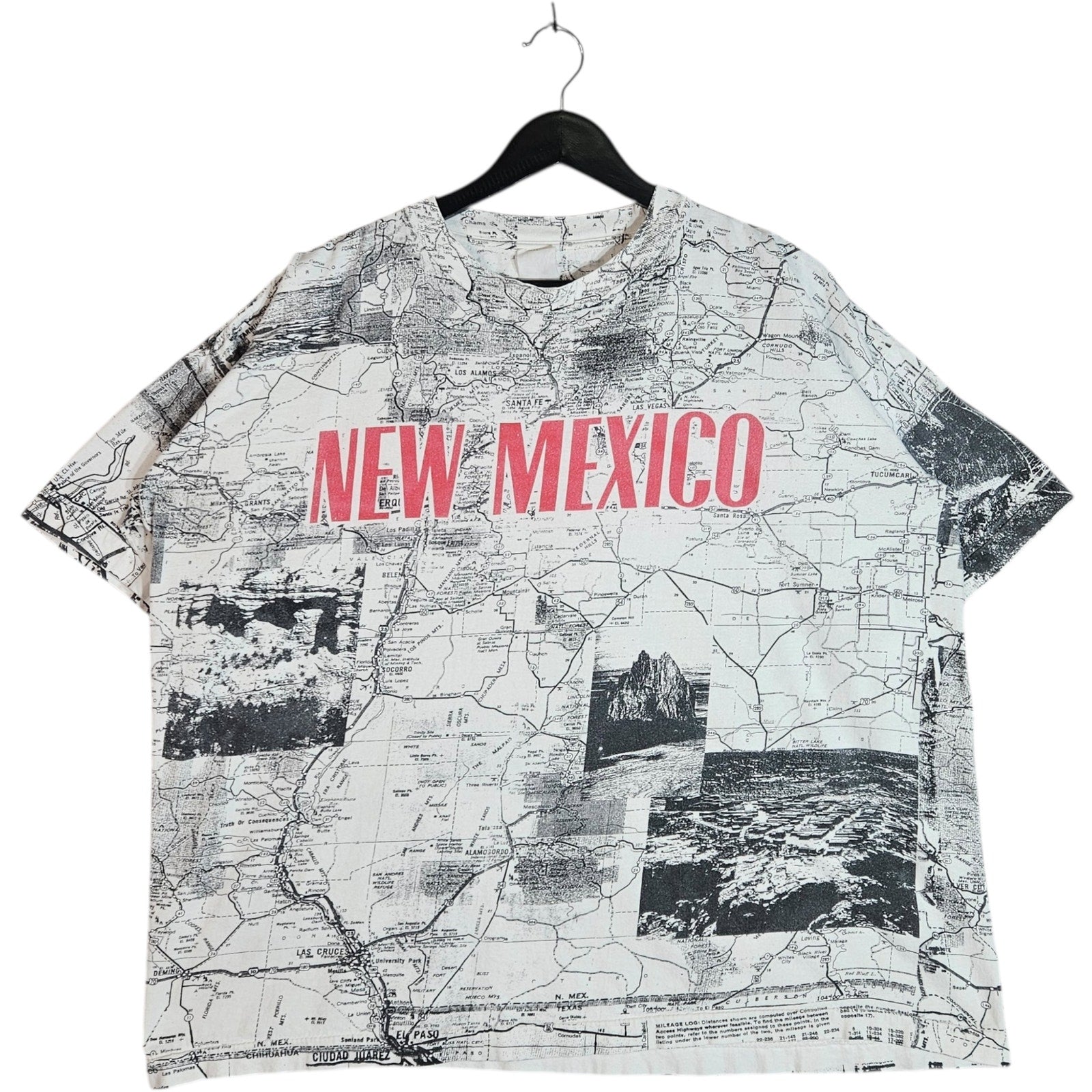 Vintage New Mexico Map AOP T-Shirt