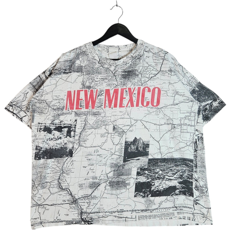 Vintage New Mexico Map AOP T-Shirt