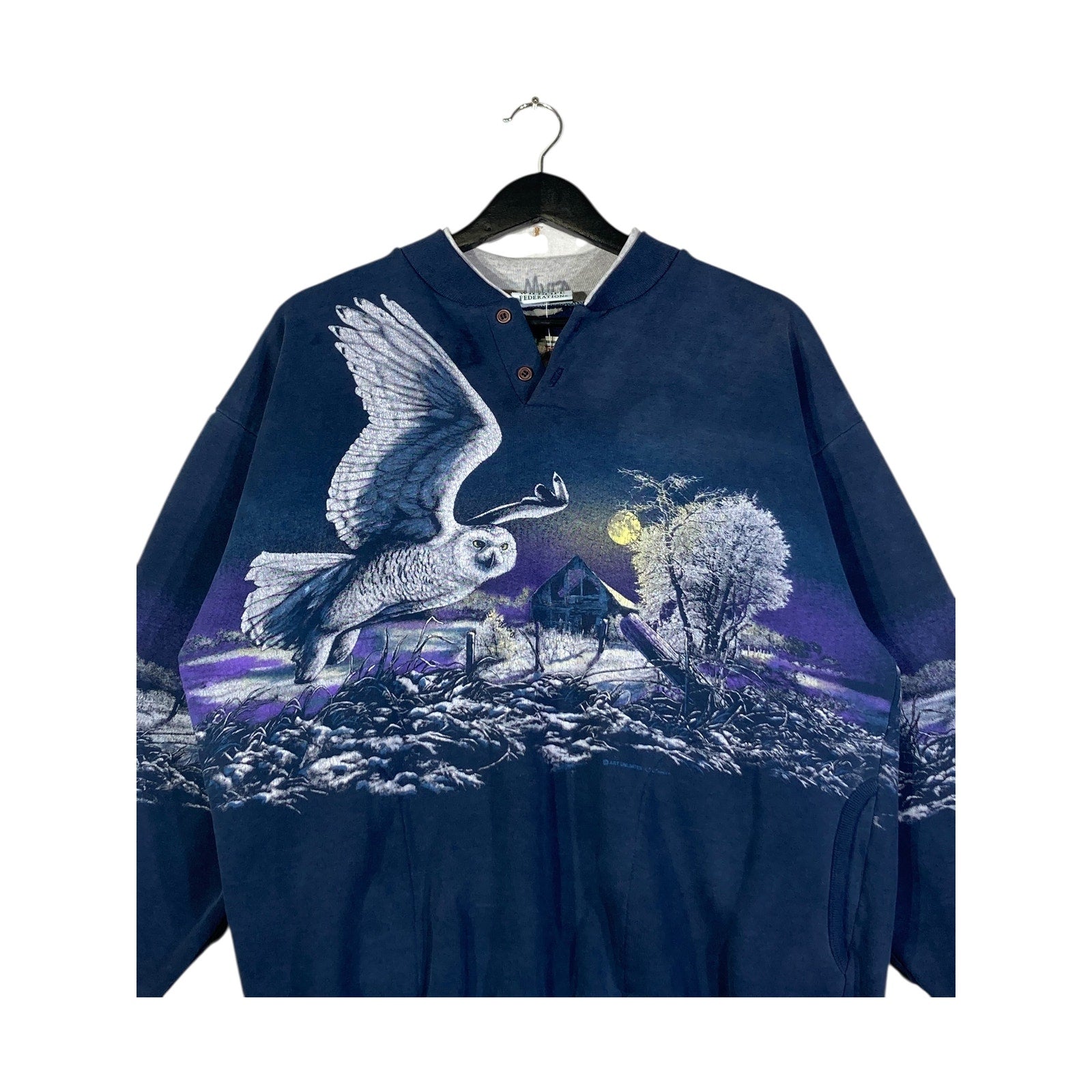 Vintage National Wildlife Federation AOP Long Sleeve