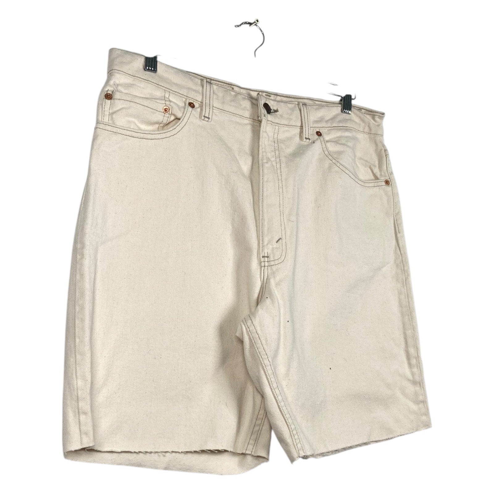 Vintage White Levi's Denim Shorts 36