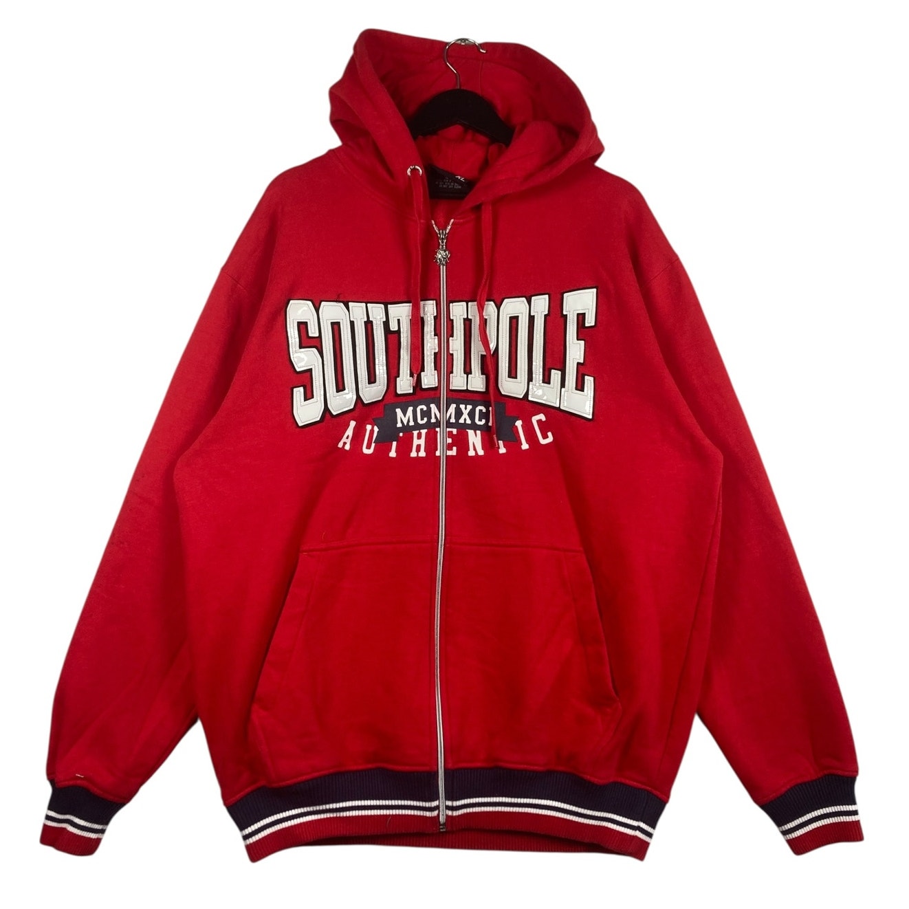 Vintage Southpole Spellout Full Zip Hoodie