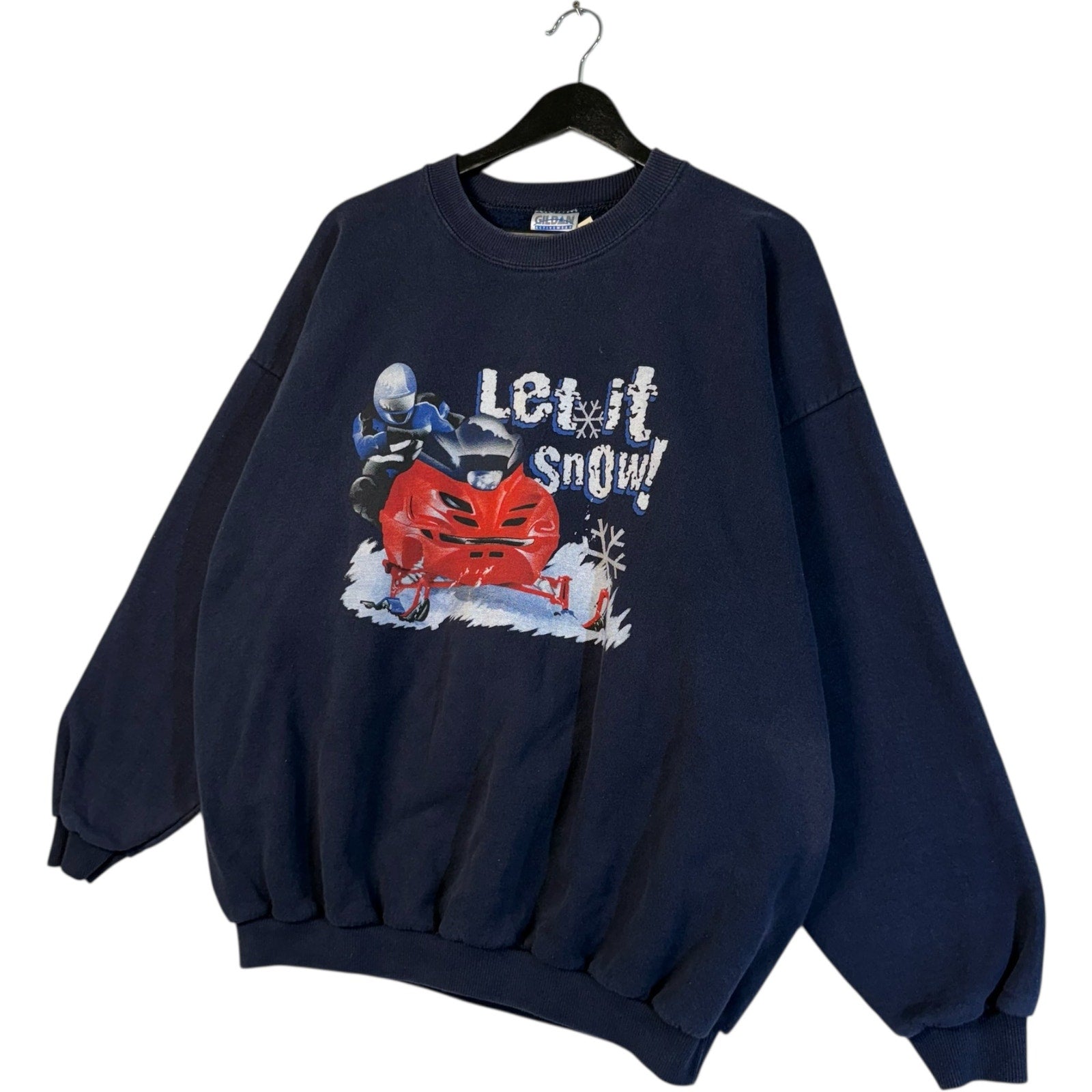 Vintage Snowmobile "Let's Snow" Crewneck