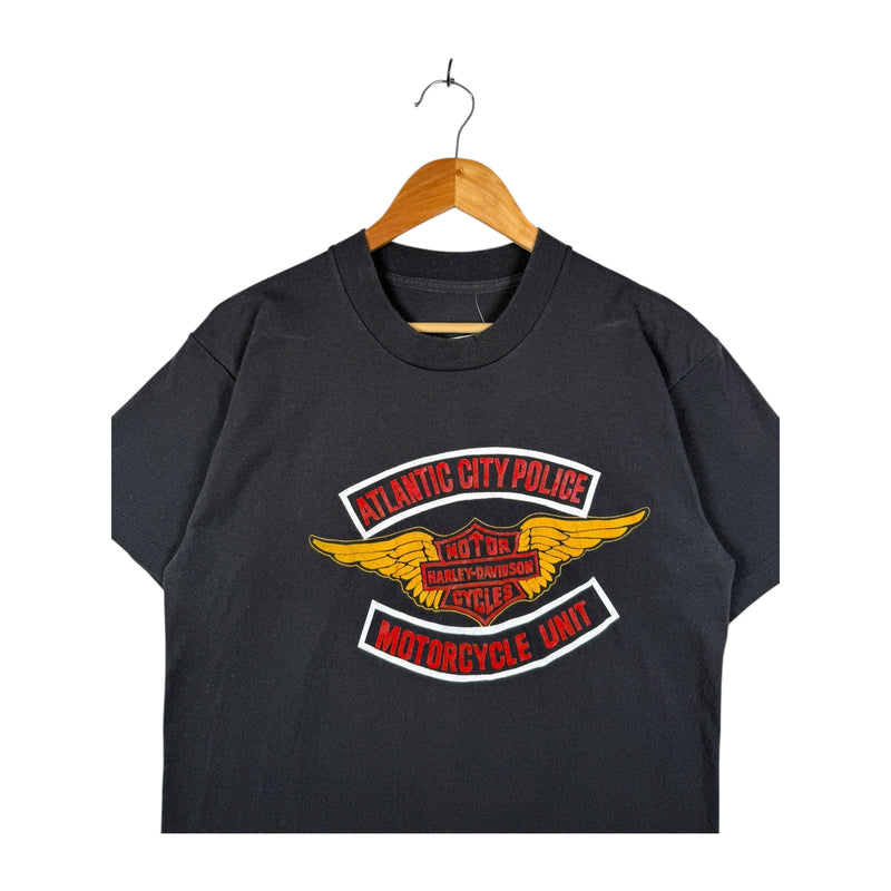 Vintage Harley Davidson Atlantic City Police T-Shirt