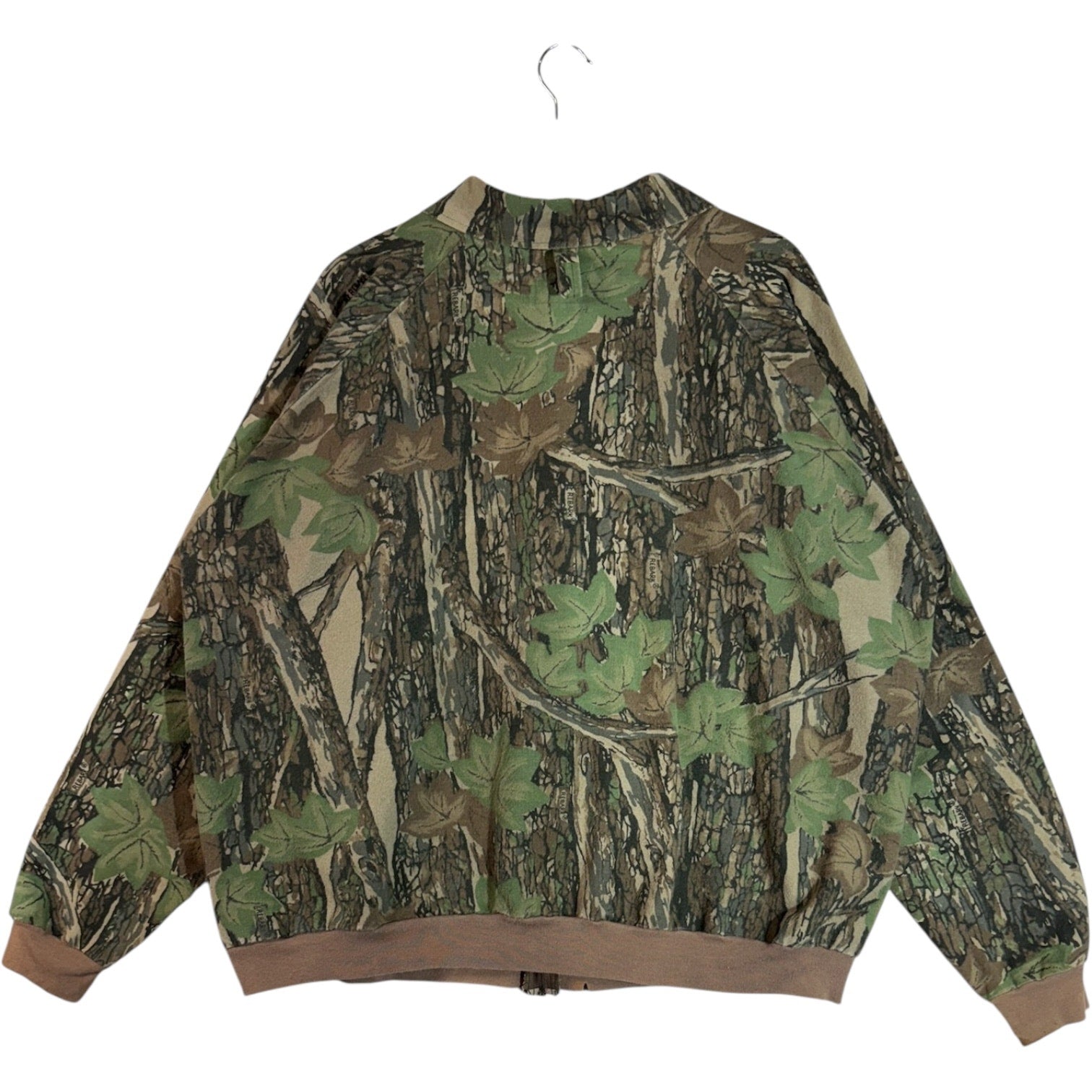 Vintage Camo Collared Zip-Up Light Jacket XL