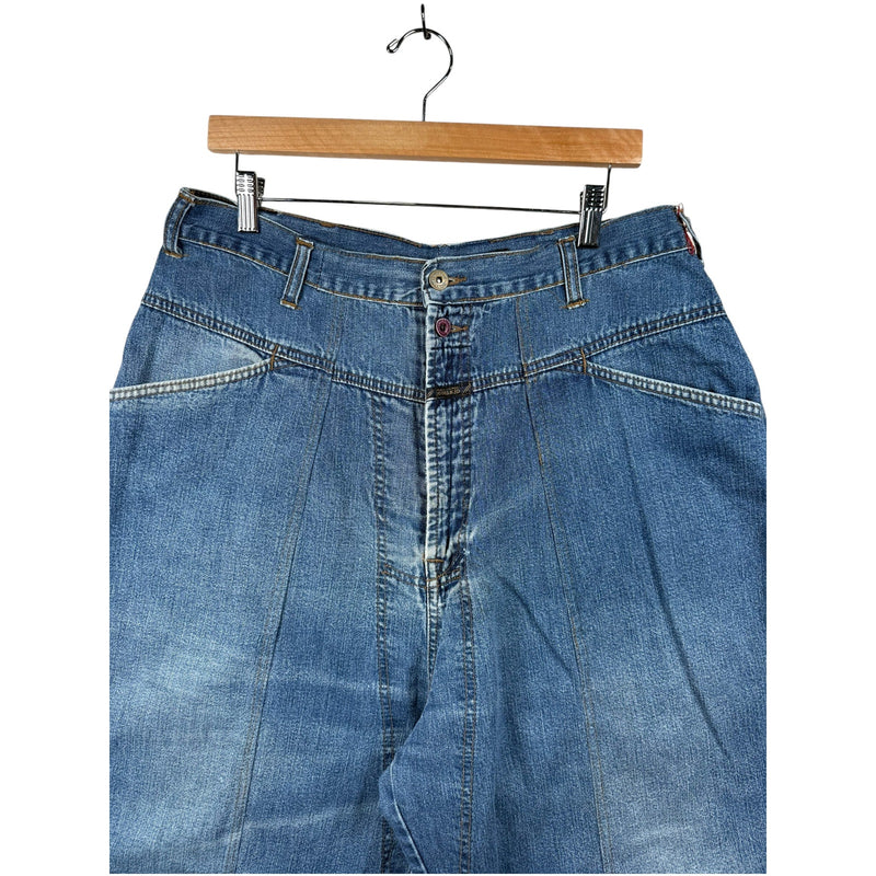 Vintage Brand X Loose Fit Utility Denim Shorts 34