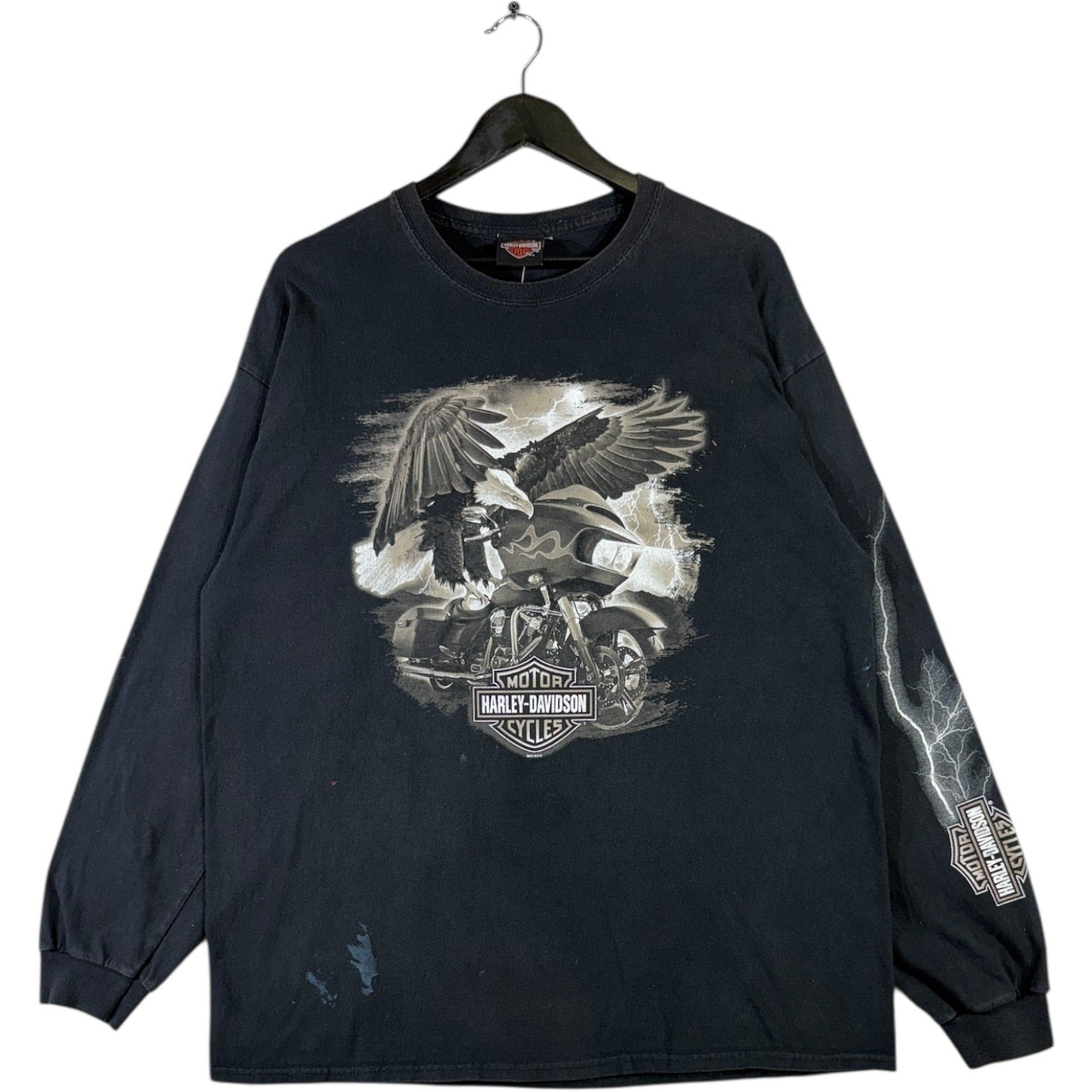 Vintage Harley Davidson Motorcycles New River Long Sleeve