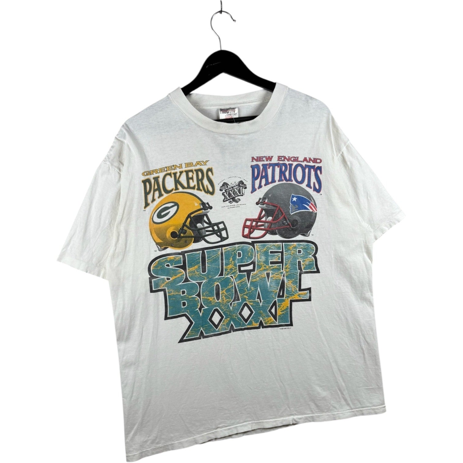 Vintage Super Bowl XXXI Packers Vs. Patriots NFL T-Shirt
