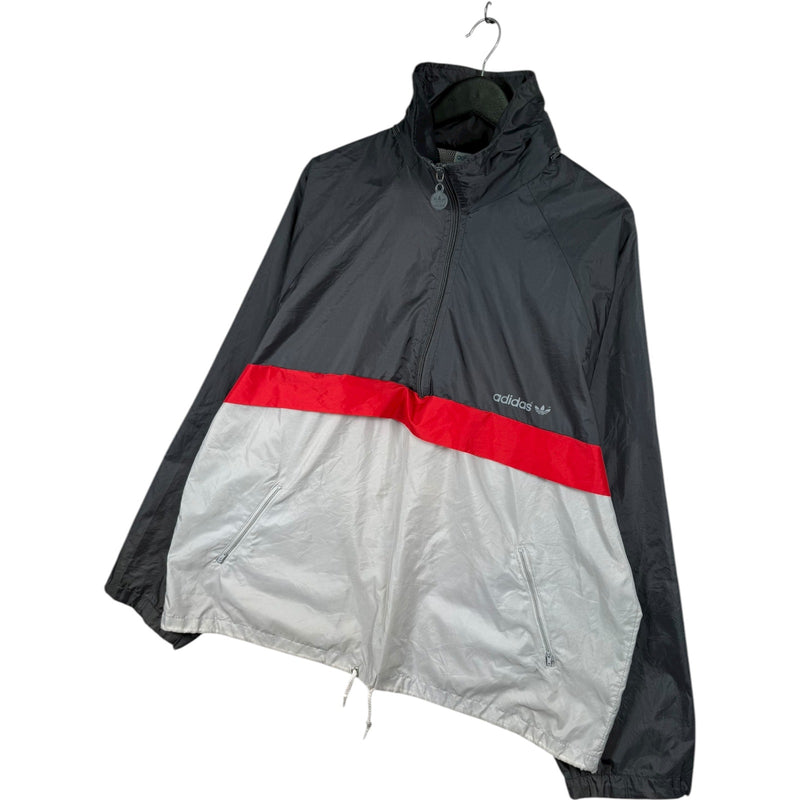 Vintage Adidas Colorblock Half Zip Windbreaker