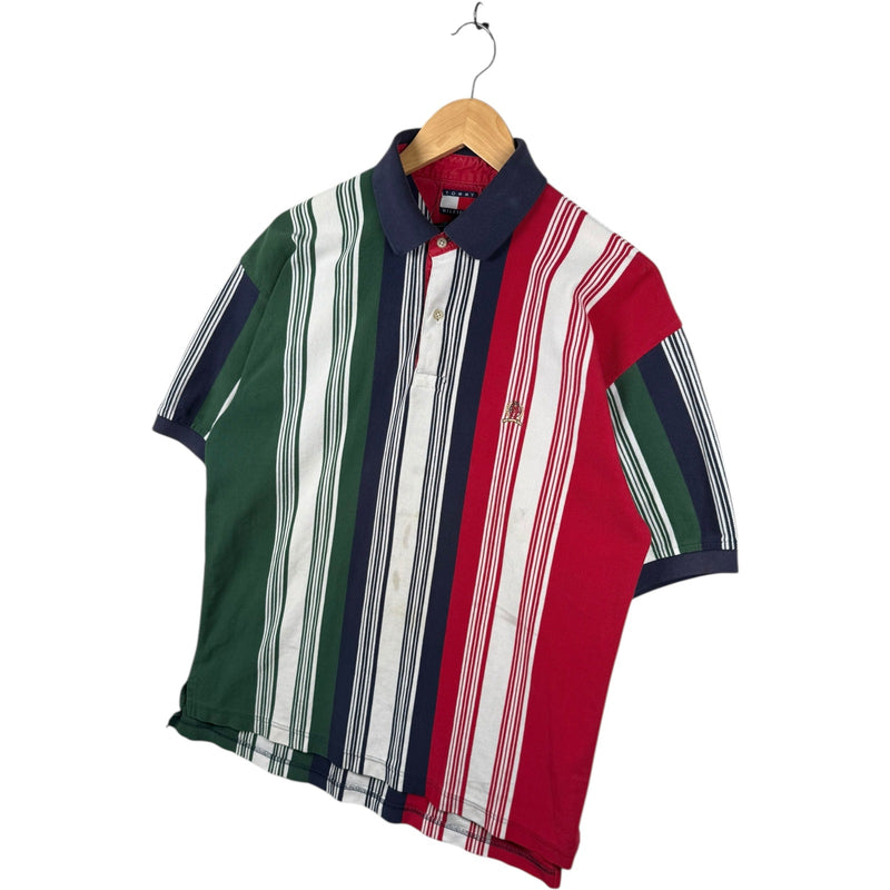 Vintage Tommy Hilfiger Vertical Stripe Polo Shirt