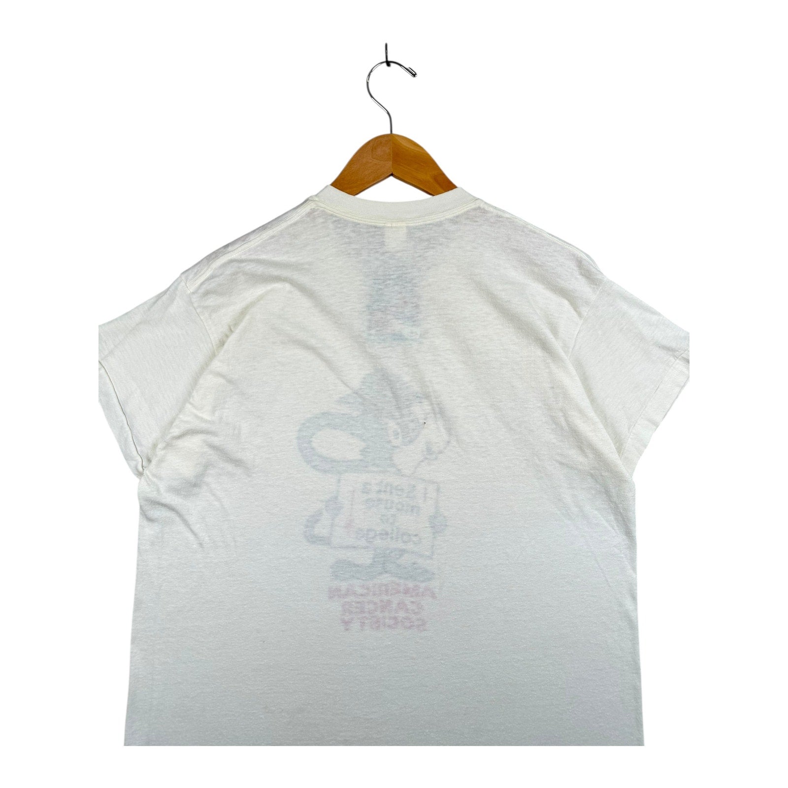 Vintage American Cancer Society Mouse College T-Shirt