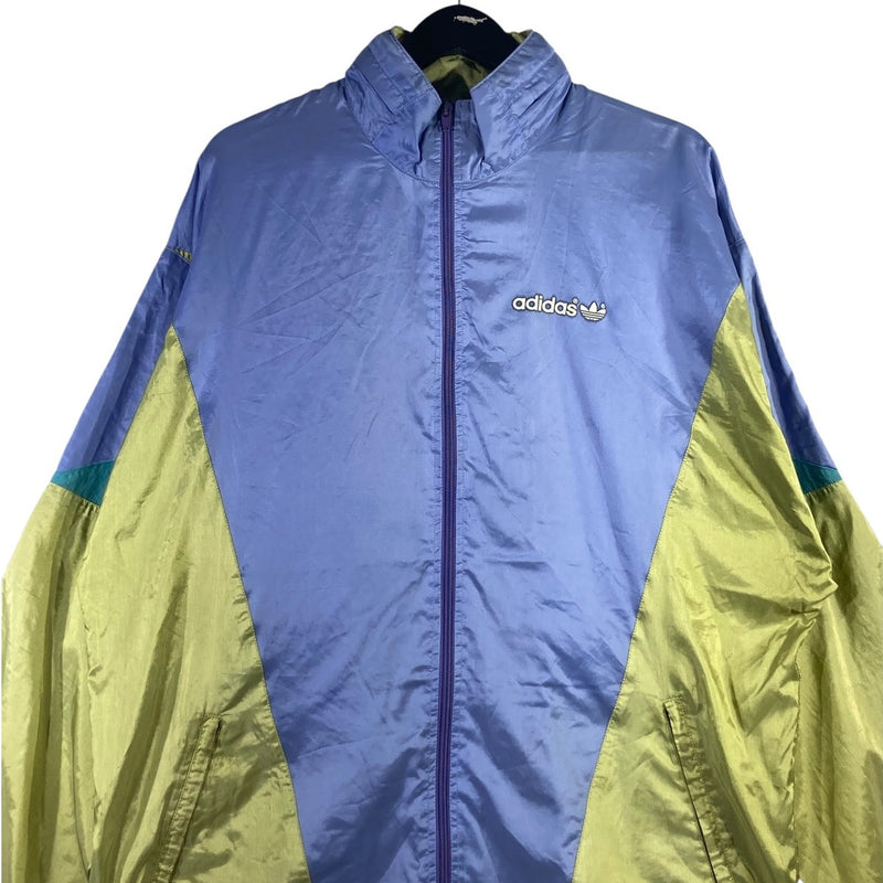 Vintage Adidas Color Block Full Zip Windbreaker Jacket