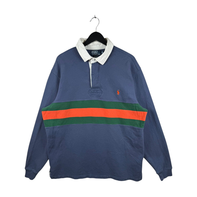 Vintage Polo Ralph Lauren Colorblock Long Sleeve Polo Rugby
