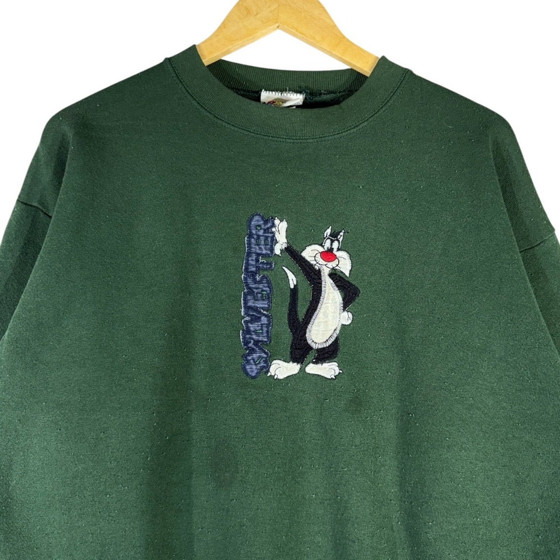 Vintage Looney Tunes Sylvester Embroidered Sweatshirt Crewneck