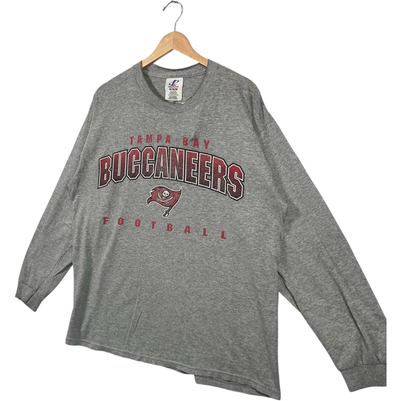Vintage Tampa Bay Buccaneers Arch Spellout NFL Long Sleeve