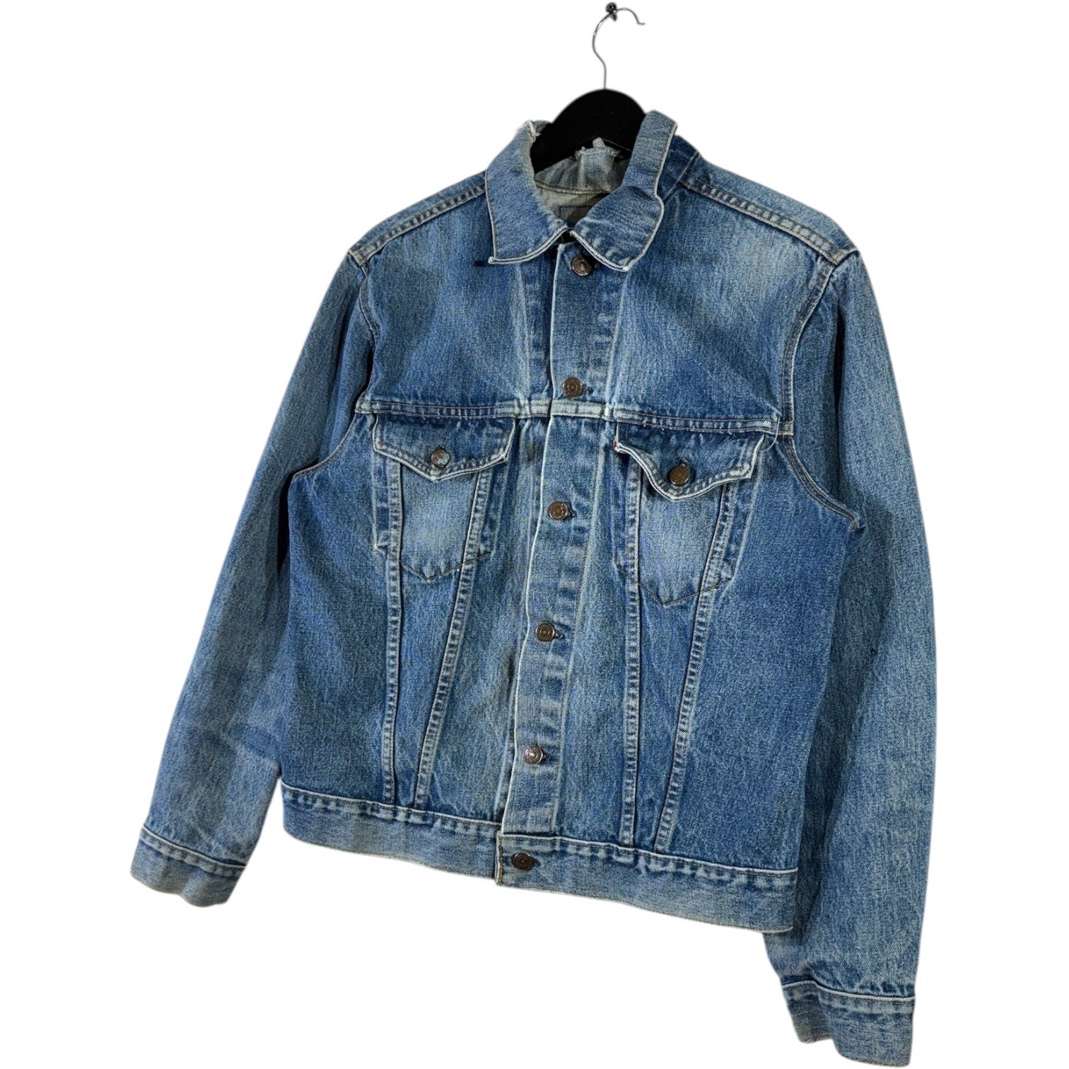 Vintage Button Front Denim Jacket