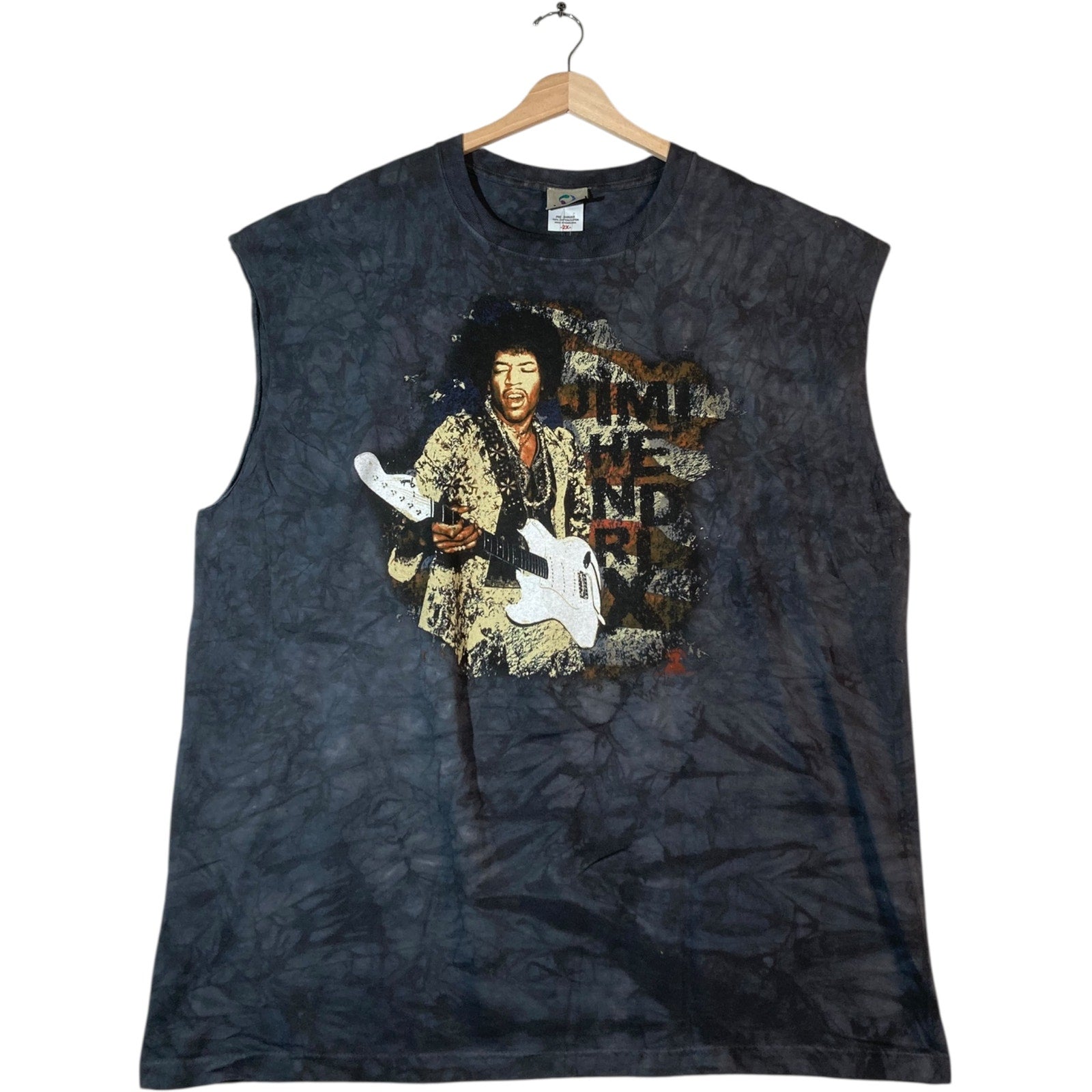 Vintage Jimi Hendrix Tie Dye Muscle Sleeve Tank Top