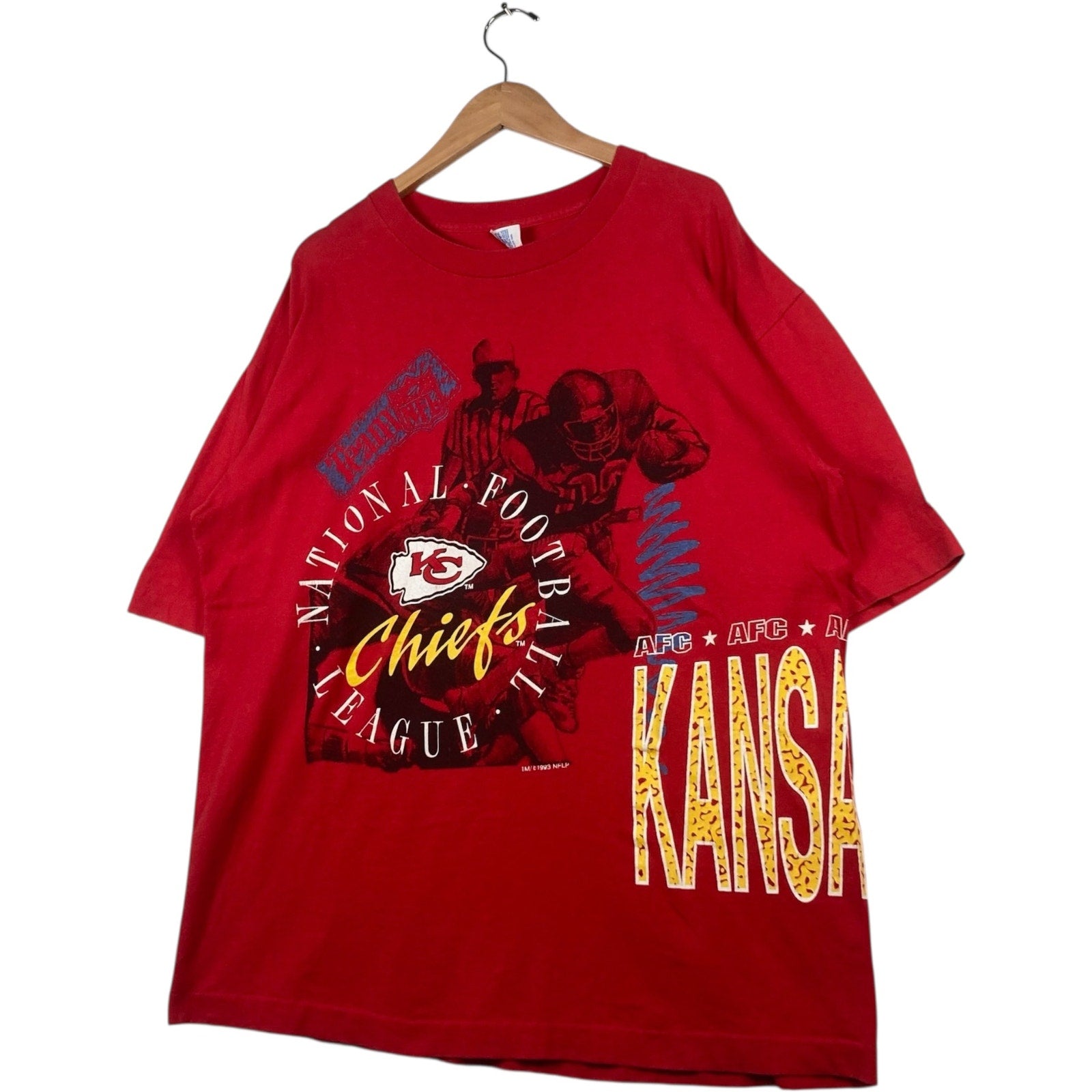 Vintage 1993 Kansas City Chiefs All Over Print Tee
