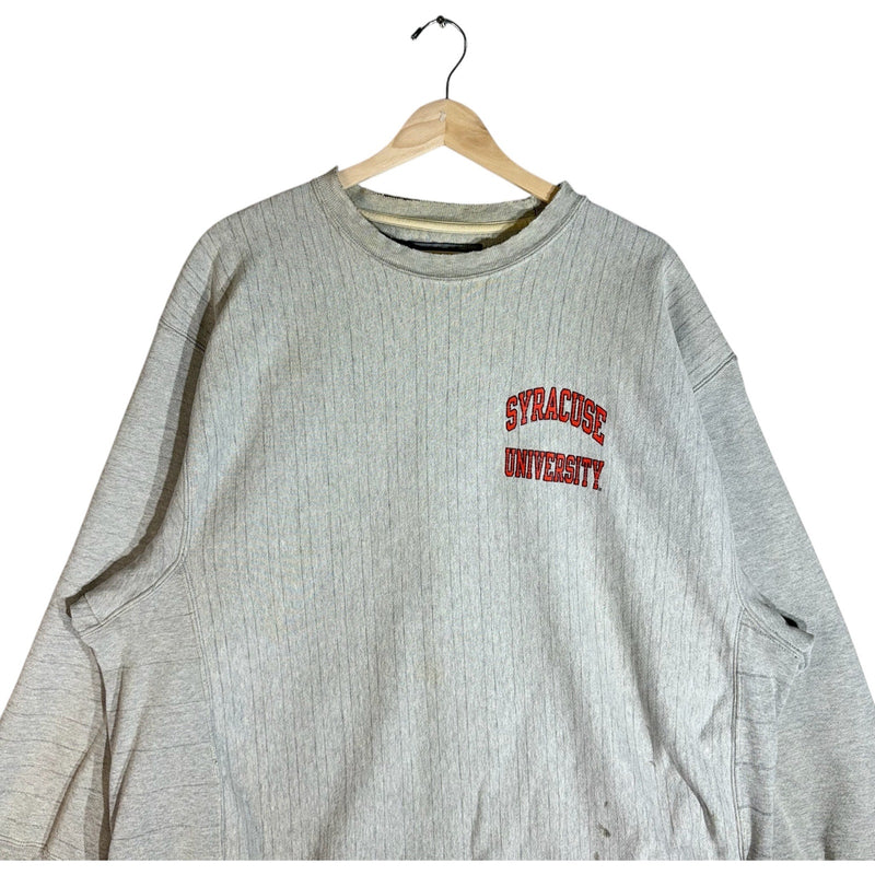 Vintage Syracuse University Striped Mullet Crewneck