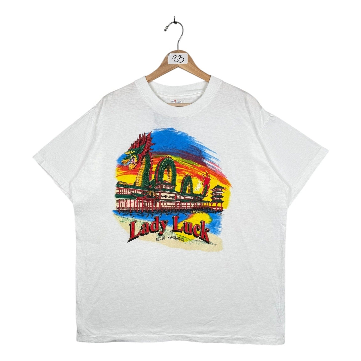 Vintage Lady Luck Dragon Casino T-Shirt
