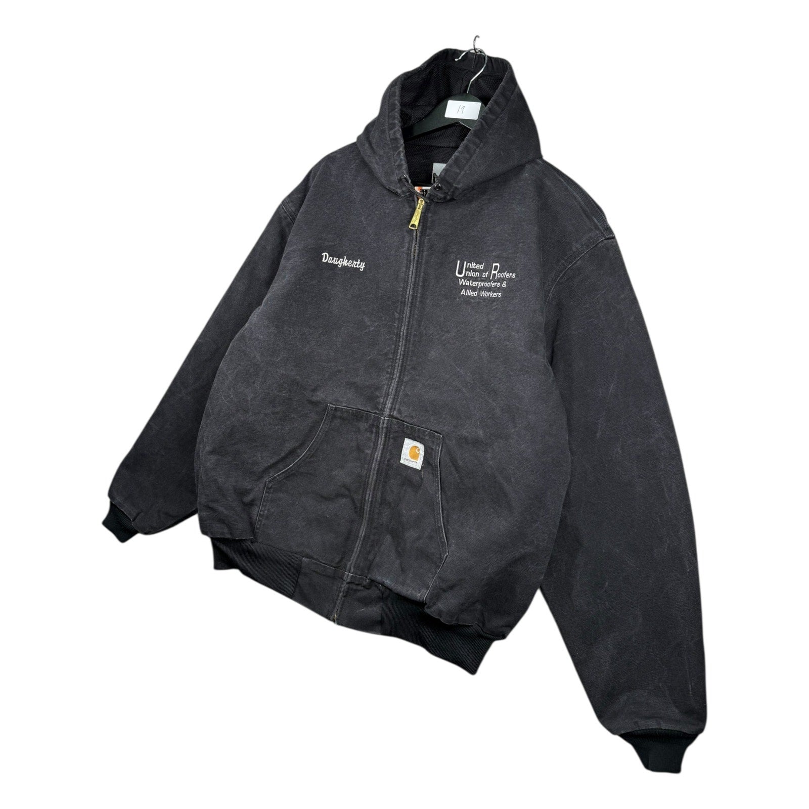 Vintage Carhartt Active Cedar Rapids LA Full Zip Hoodie