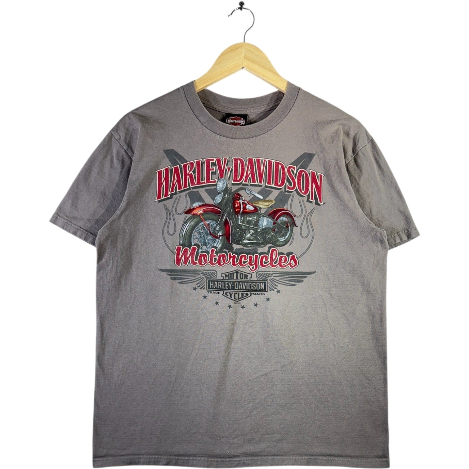Vintage Harley Davidson Motorcycle Graphic T-Shirt