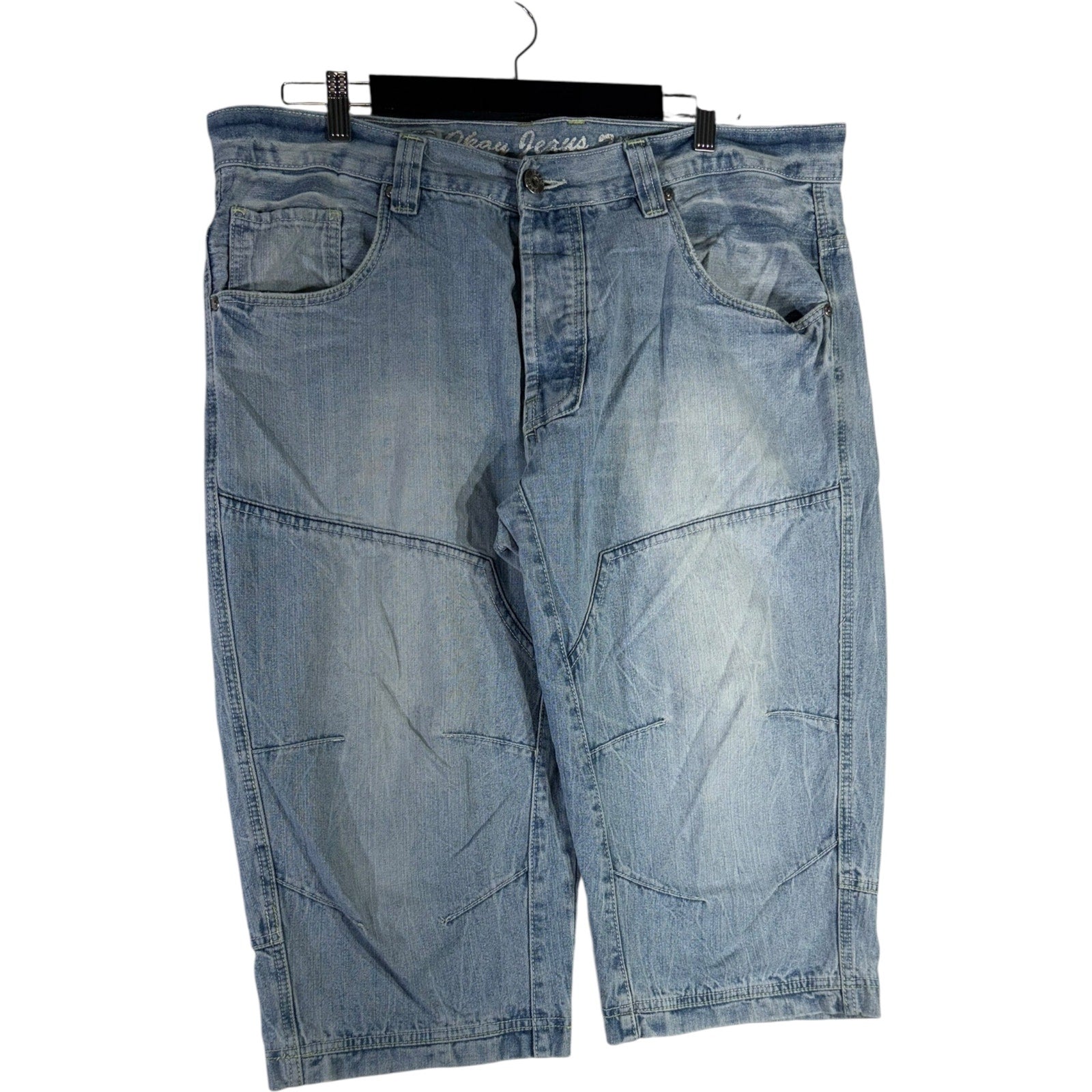 Y2K Double Knee Denim Shorts 40x18