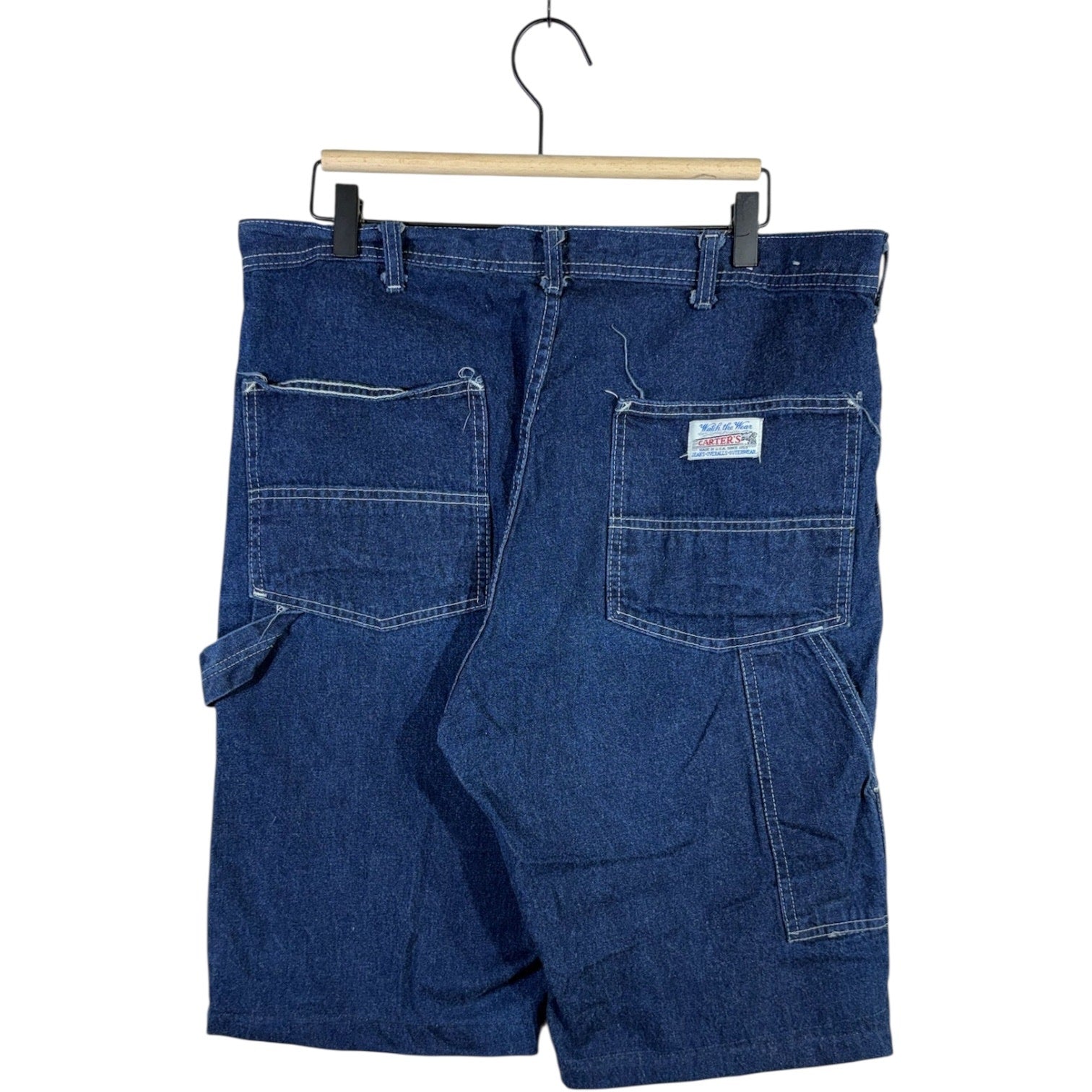 Vintage Carters Denim Carpenter Shorts 36