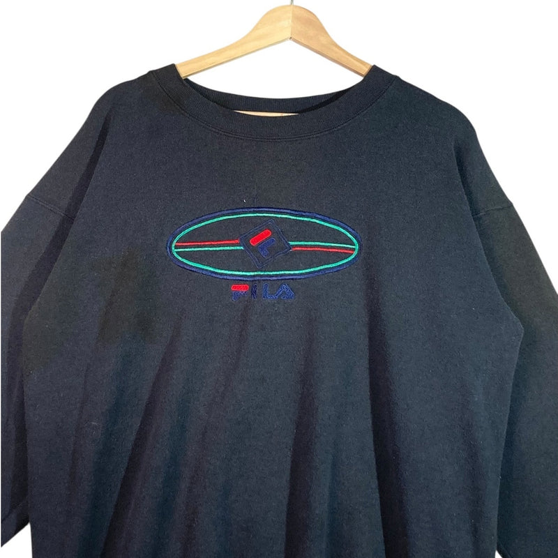 Vintage FILA Embroidered Logo 90s Crewneck