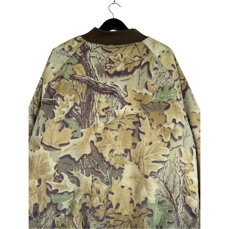 Vintage Camouflage Button Down Bomber Light Jacket