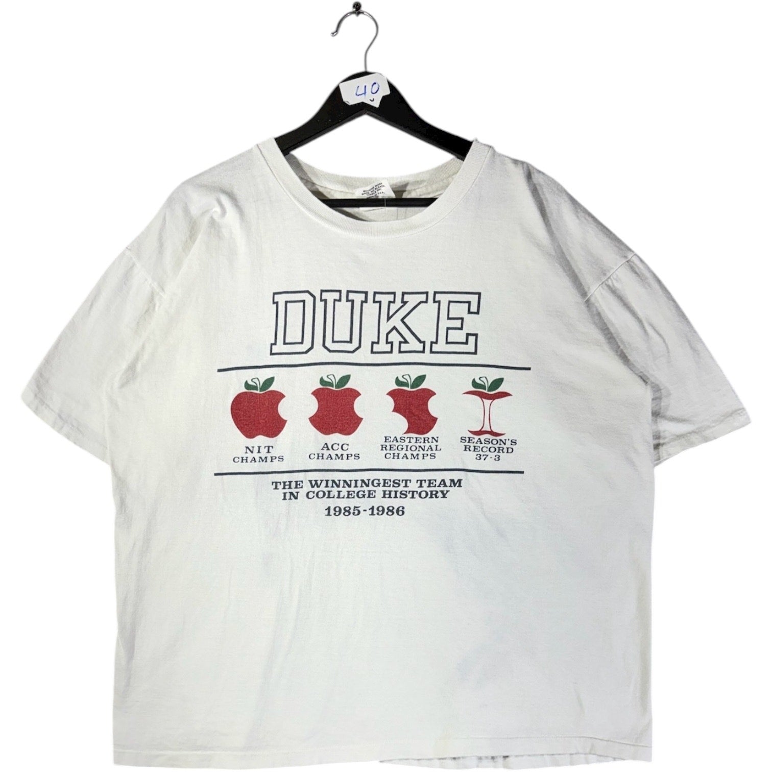 Vintage Duke NCAA Basketball Champs 1985–1986 T-Shirt