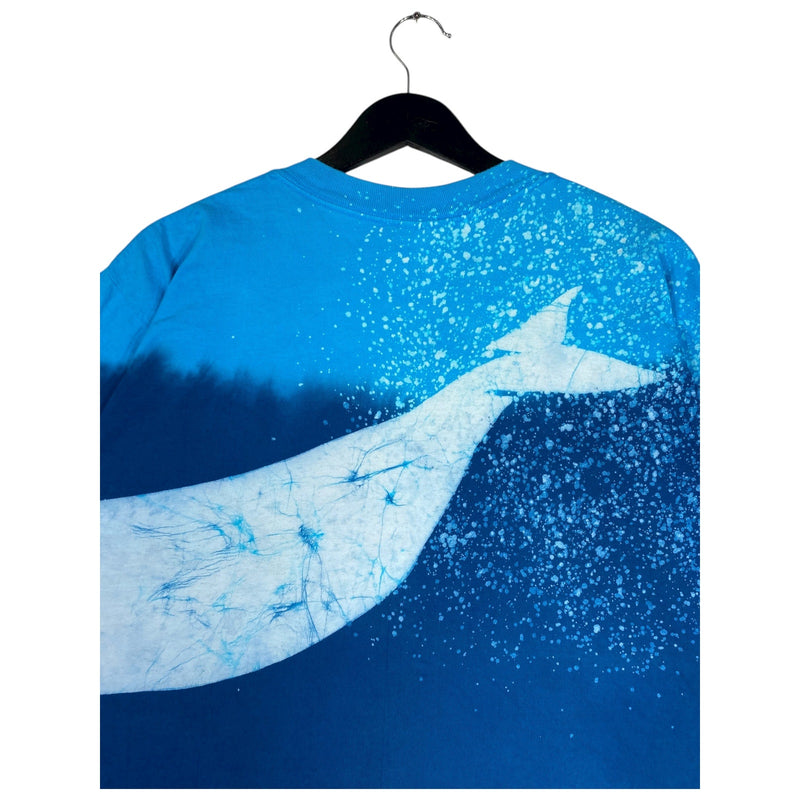 Vintage Whale Allover Print T-Shirt