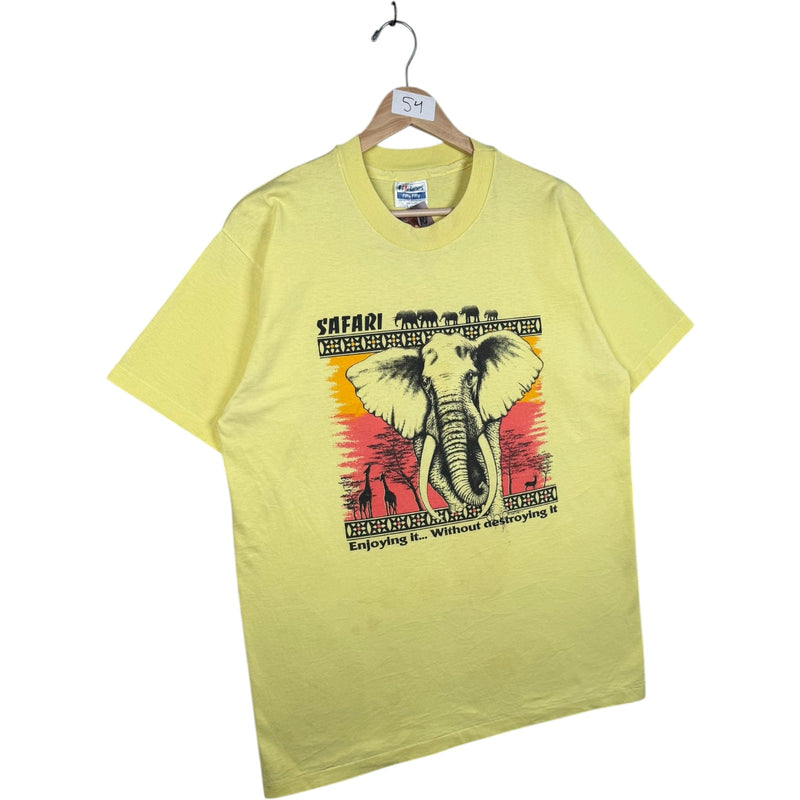 Vintage Safari Elephant Graphic T-Shirt