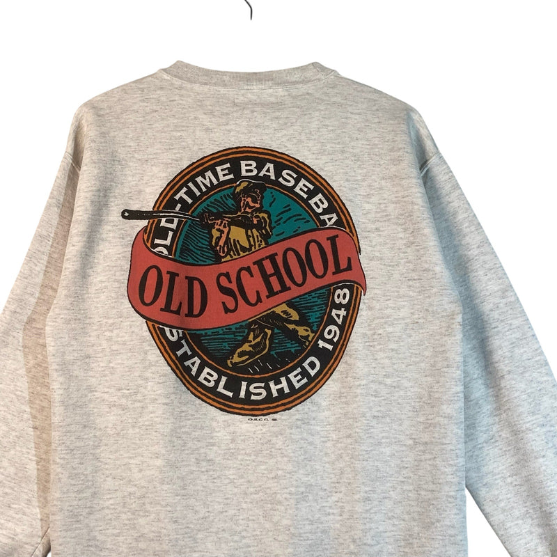 Vintage Old School Baseball Crewneck