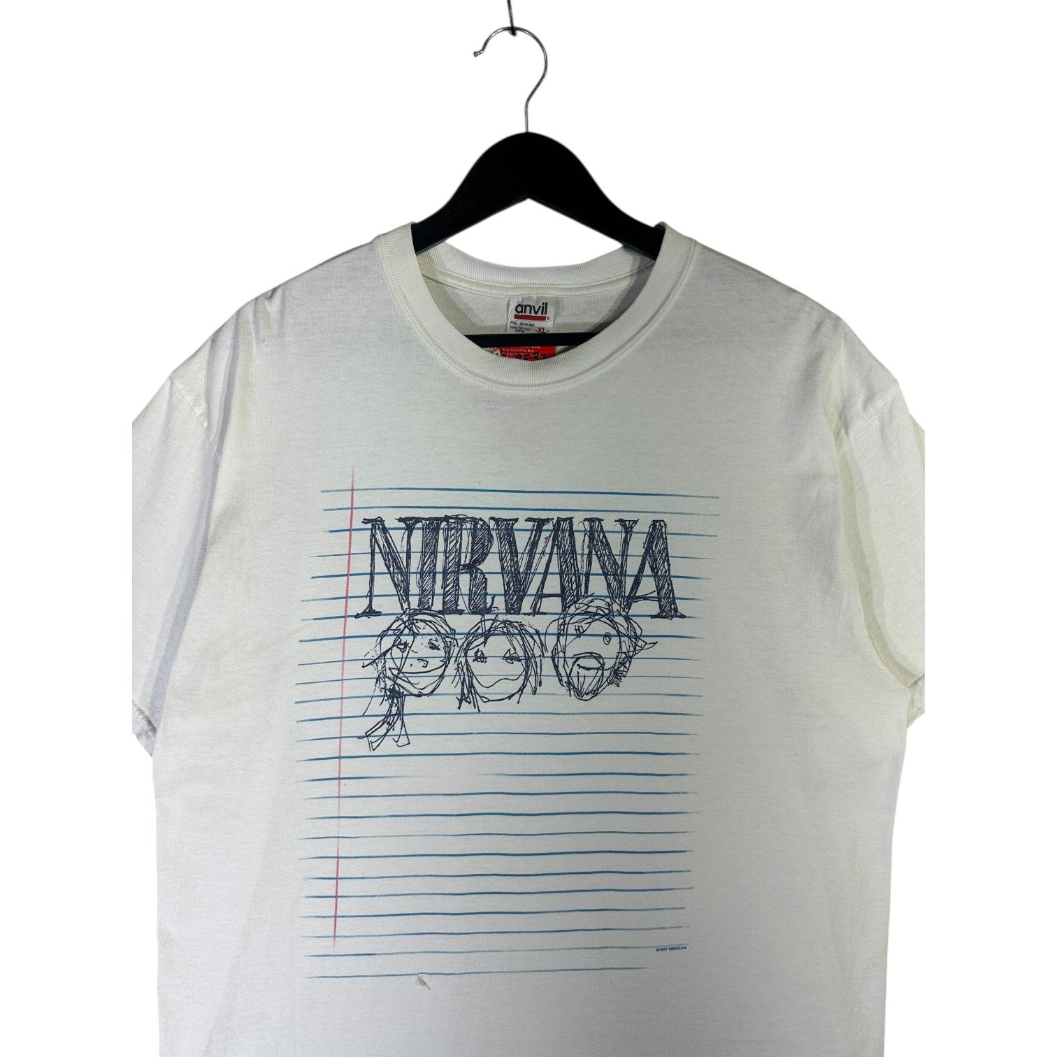 Vintage Nirvana Notebook Doodle Band T-Shirt