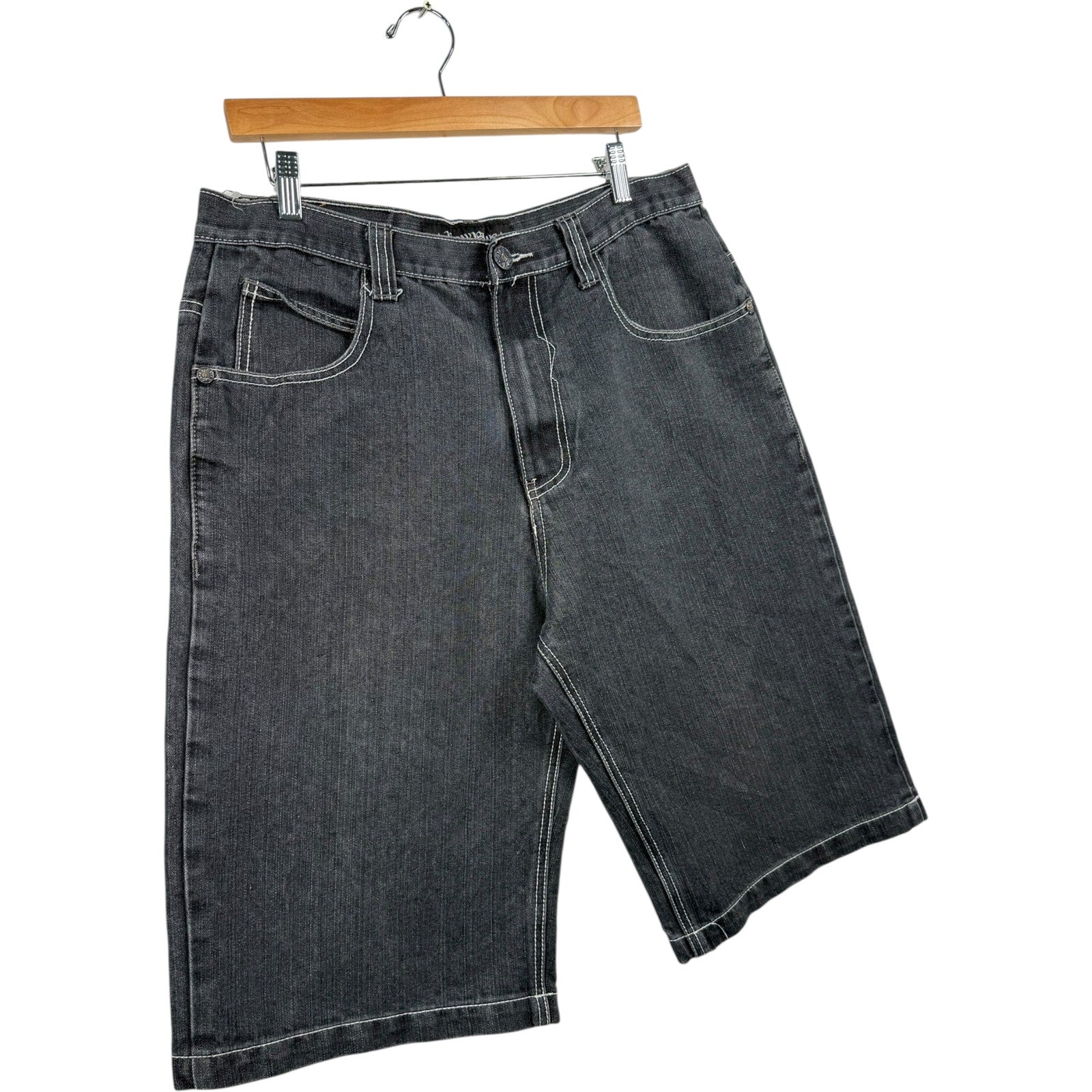 Vintage Raw Blue Denim Shorts 34