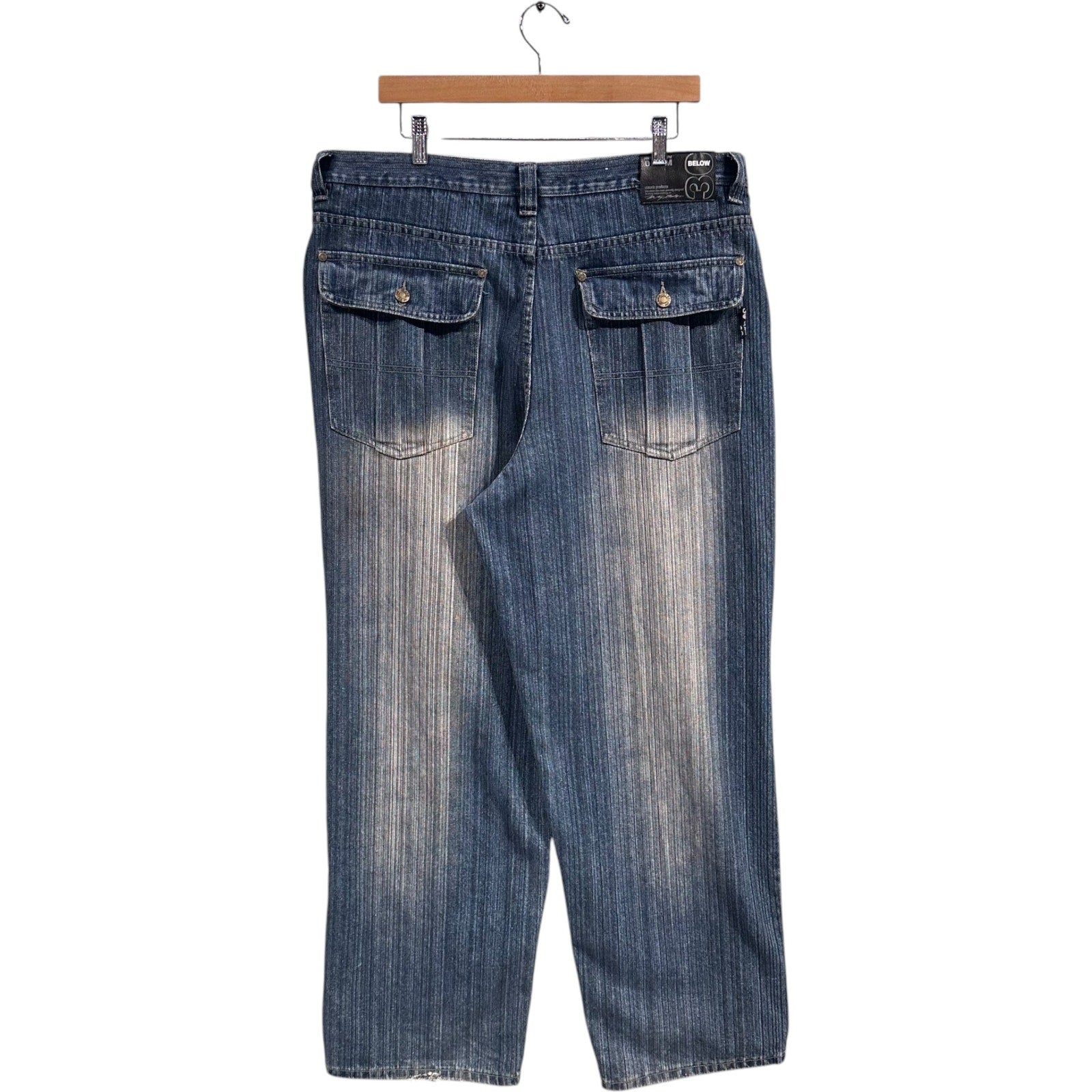 Vintage 30 Bellow Straight Leg Denim Jeans 38x34