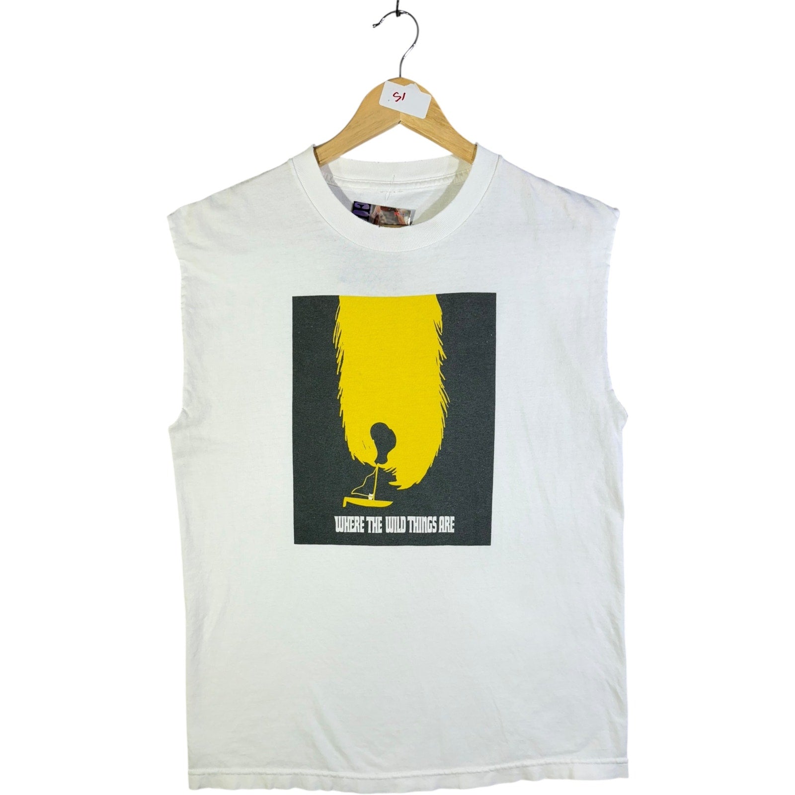 Vintage Graphic Print Muscle Sleeves Tank Top