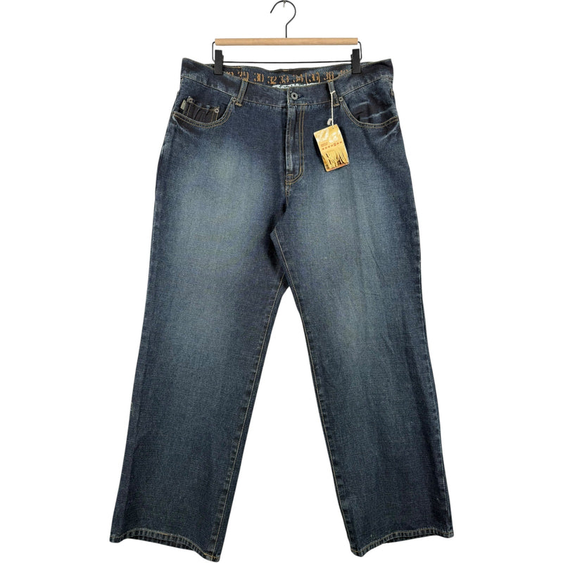 Vintage NWT Parts Faded Straight Leg Denim Jeans 36x30